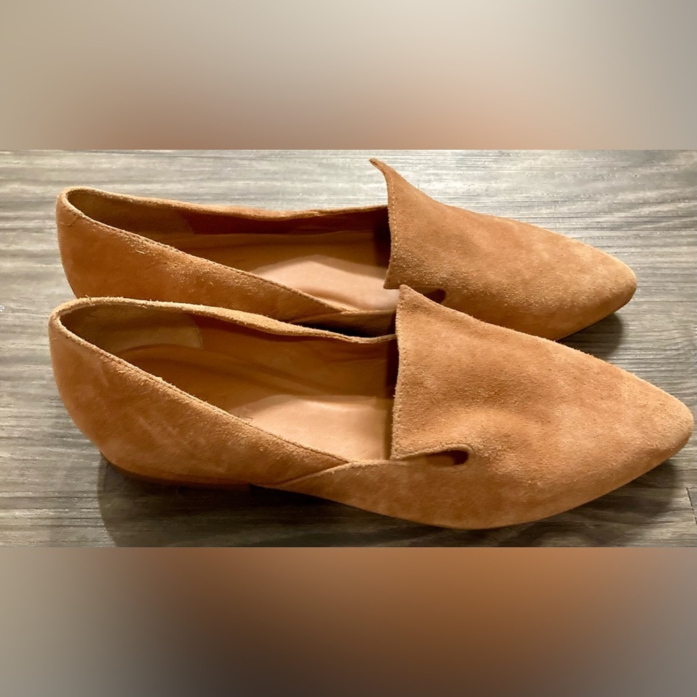 NWOB Able Women’s Size 6M Tobacco Colored Suede Lizbeth Loafers - Picture 3 of 10